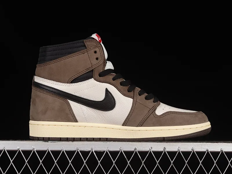 All Categories Air Jordan Jordan Series Basketball Shoes Air Jordan 1 High LJR Version Travis Scott x Air Jordan 1 High OG AJ1 Reverse Hook Limited Edition CD4487-100